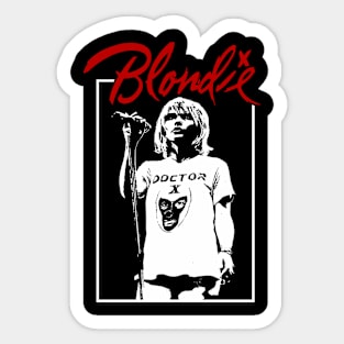 Retro Blondie Gift For Music Lover Sticker